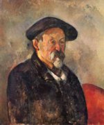Paul Cezanne  - Bilder Gemälde - Selbstportrait