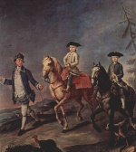 Pietro Longhi - paintings - Der Spaziergang zu Pferd