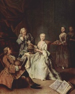 Pietro Longhi - Peintures - La leçon de géographie