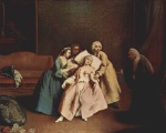 Pietro Longhi - paintings - Die Ohnmacht