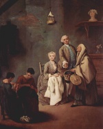 Pietro Longhi - Bilder Gemälde - Die Schule der Arbeit