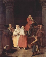 Pietro Longhi - Bilder Gemälde - Die Wahrsager