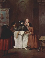 Pietro Longhi - Peintures - La diseuse de bonne aventure