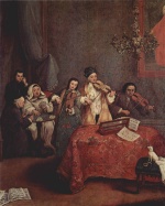 Pietro Longhi  - Bilder Gemälde - Kleines Konzert