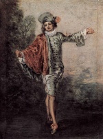 Jean Antoine Watteau - Bilder Gemälde - Der Gleichgültige