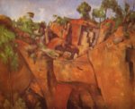 Paul Cezanne  - Bilder Gemälde - Steinbruch Bibemus