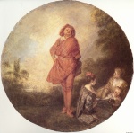 Jean Antoine Watteau  - Bilder Gemälde - L Orgueilleux