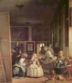 Diego Velazquez - Bilder Gemälde - Selbstportrait mit der Königlichen Familie (Las Meninas)