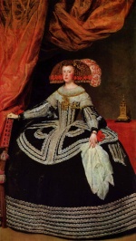 Diego Velázquez - paintings - Queen Dona Mariana of Austria