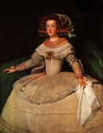 Diego Velazquez - Peintures - Portrait de l'Infante Maria Teresa âgée de 14 ans