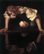 Michelangelo Caravaggio - Bilder Gemälde - Narcissus
