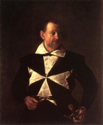 Michelangelo Caravaggio  - Bilder Gemälde - Portrait von Alof de Wignacourt