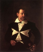 Michelangelo Caravaggio  - paintings - Portrait von Alof de Wignacourt