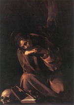 Michelangelo Caravaggio  - Peintures - Saint François