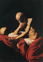 Michelangelo Caravaggio  - paintings - Heiliger Hieronymus