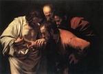 Michelangelo Caravaggio  - Bilder Gemälde - The Incredulity of Saint Thomas