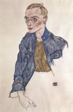 Egon Schiele - Bilder Gemälde - Freiwilliger Gefreiter