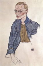 Egon Schiele  - paintings - Freiwilliger Gefreiter