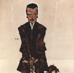 Egon Schiele  - Bilder Gemälde - Portrait des Eduard Kosmack