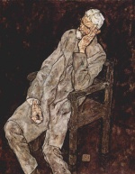 Egon Schiele  - Bilder Gemälde - Portrait des Johann Harms
