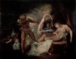 Johann Heinrich Füssli - Peintures - Le rêve de Belinda