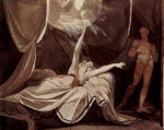 Bild:Kriemhild sieht im Traum den toten Siegfried