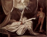 Johann Heinrich Füssli - Peintures - Kriemhild voit dans un rêve Siegfried mort