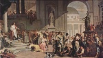 Sebastiano Ricci - Bilder Gemälde - Die angeklagte Susanna und der Prophet Daniel