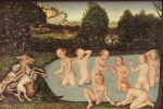 Lucas Cranach  - paintings - Diana and Aktaeon