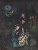 Lucas Cranach  - paintings - Geburt Christi (Heilige Nacht, Weihnacht)