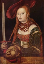 Lucas Cranach  - paintings - Judith with Head of Holofernes