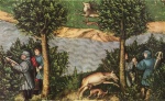 Lucas Cranach  - paintings - Kurfuerst Friedrich der Weise und Kaiser Maximilian