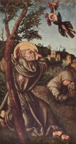 Lucas Cranach  - Bilder Gemälde - Stigmatisation des Heiligen Franziskus