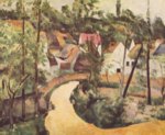 Paul Cezanne  - Bilder Gemälde - Straßenbiegung