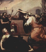 Jusepe de Ribera - Bilder Gemälde - Duell zweier Damen