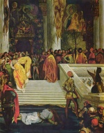 Eugene Delacroix - Bilder Gemälde - Hinrichtung des Dogen Marino Faliero
