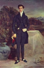Eugene Delacroix - Bilder Gemälde - Portrait des Baron Switer
