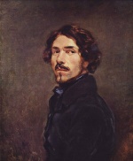 Eugene Delacroix - Bilder Gemälde - Selbstportrait