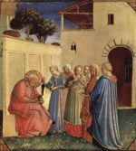 Fra Angelico - Bilder Gemälde - Aufnahme des Namens für die Taufe