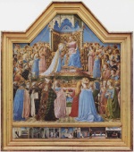 Fra Angelico - Bilder Gemälde - Krönung Maria und Szenen aus dem Leben des Heiligen Domenicus