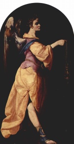 Francisco de Zurbaran - Bilder Gemälde - Engel mit Weihrauchgefäß