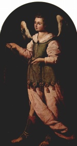 Francisco de Zurbaran - Bilder Gemälde - Engel mit Weihrauchgefäß