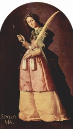 Francisco de Zurbaran - Bilder Gemälde - Heilige Appolonia