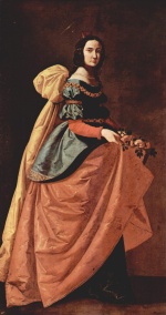 Francisco de Zurbaran - Bilder Gemälde - Heilige Casilda von Toledo