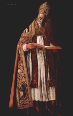 Francisco de Zurbaran - Bilder Gemälde - Heiliger Gregorius