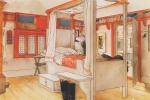 Carl Larsson - paintings - Papas Zimmer