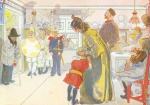 Carl Larsson - paintings - Die Sternsinger bei Larssons