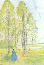 Carl Larsson  - Bilder Gemälde - Idyll
