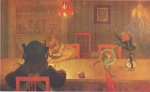 Carl Larsson  - Bilder Gemälde - Spukgeschichten