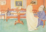 Carl Larsson  - Bilder Gemälde - Brautjungfer